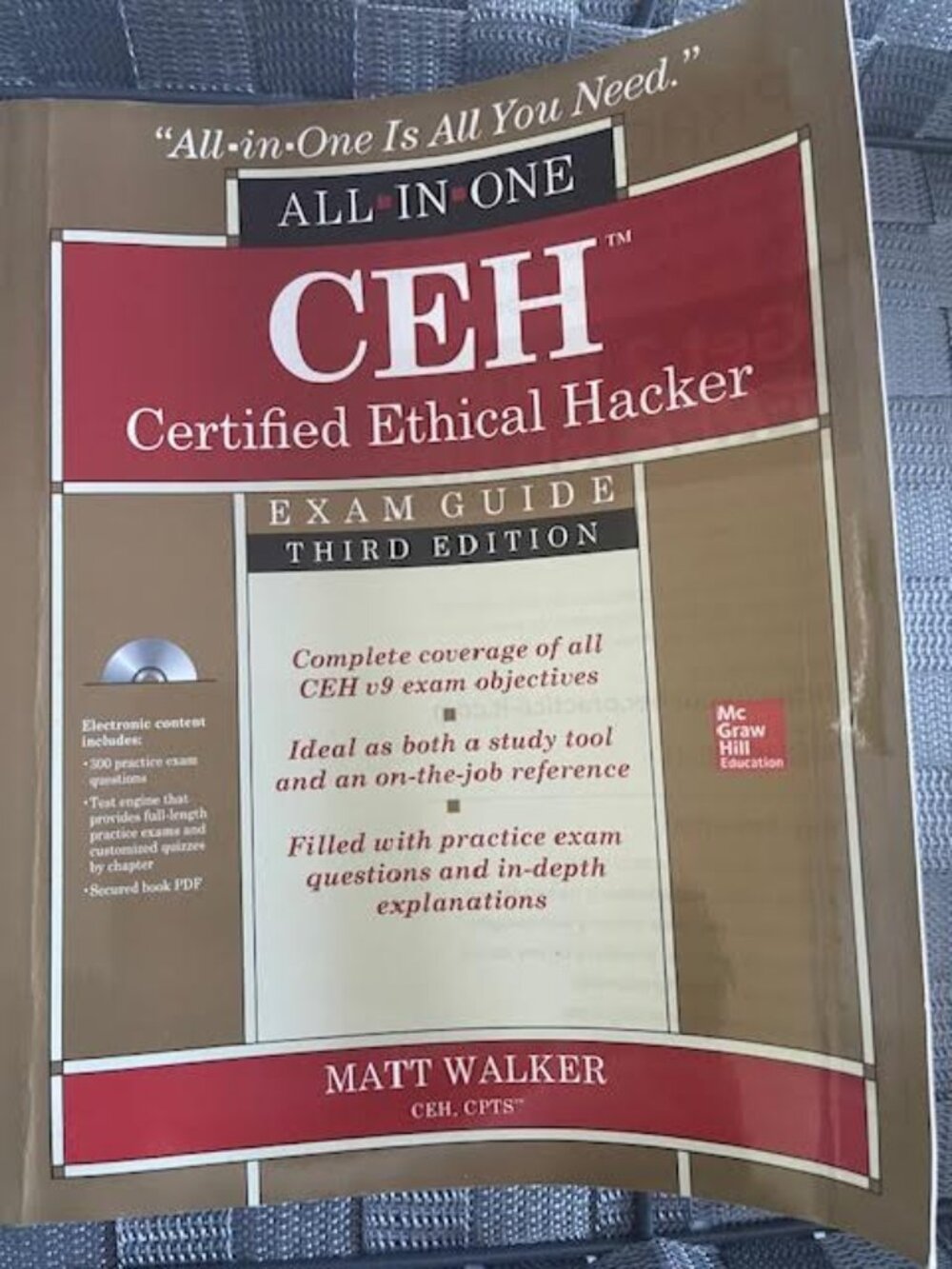 CEH Certified Ethical Hacker All-in-One Exam Guide Third Edition v9 Exam Prep Gu